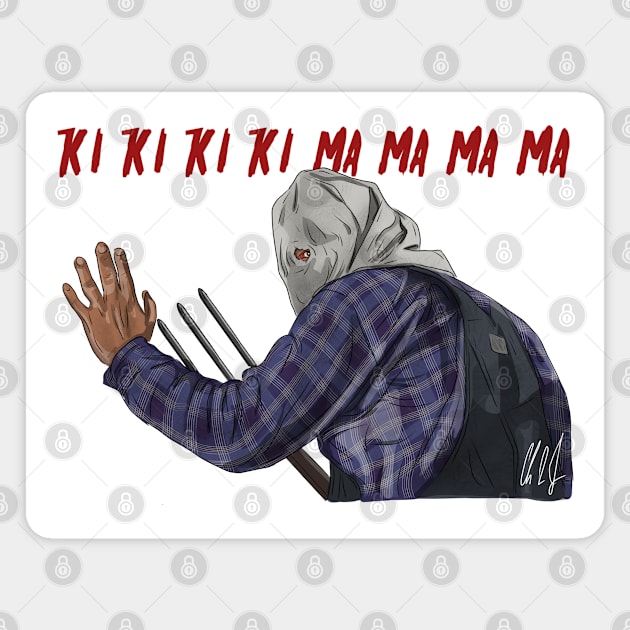 Friday the 13th Part 2: Bag Man Magnet by 51Deesigns